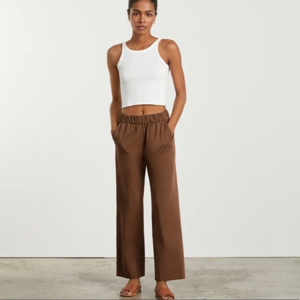 Everlane Easy Pant. Size 4. Brown. Great condition.